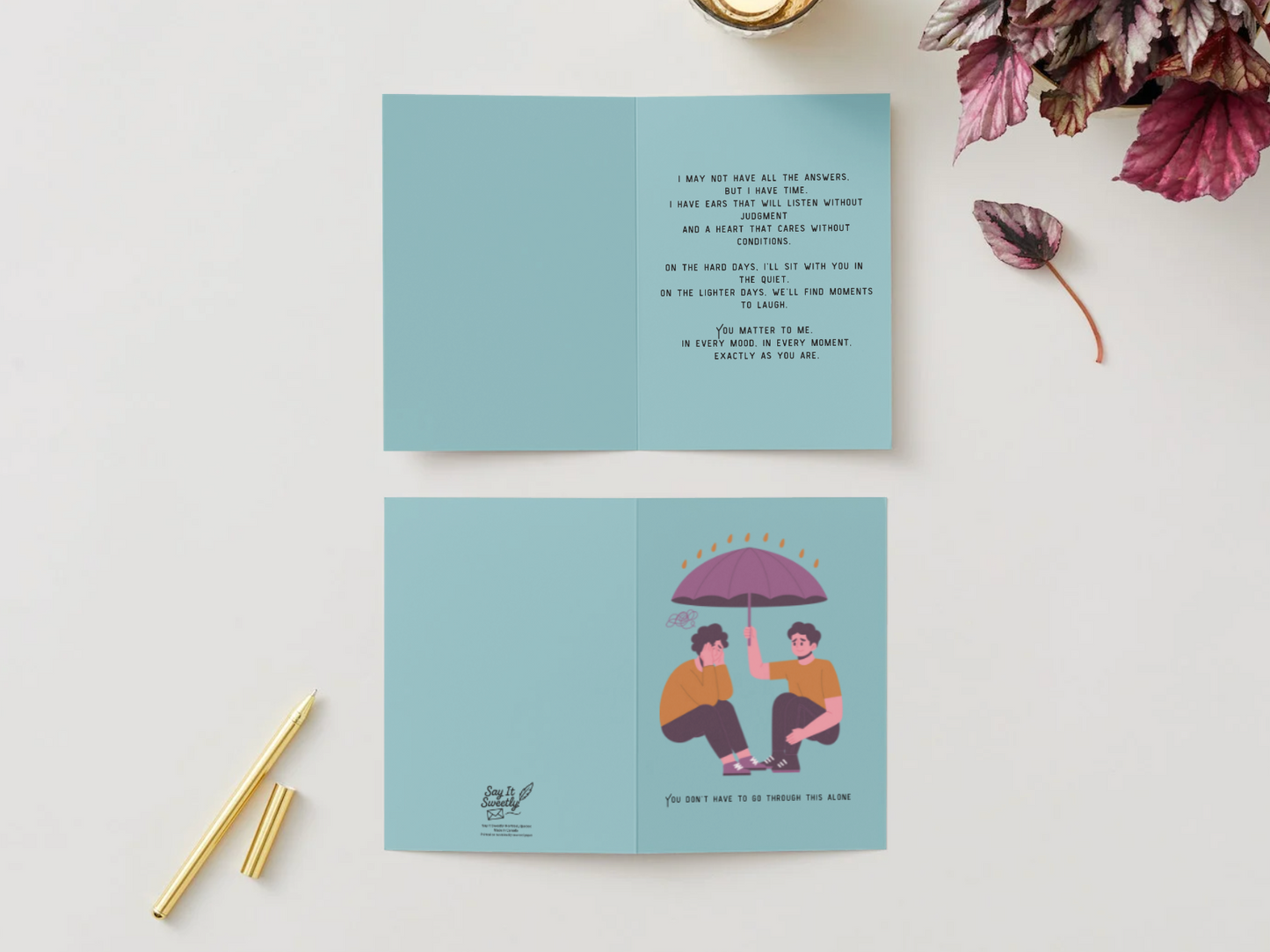 Mental Health Support Greeting Card