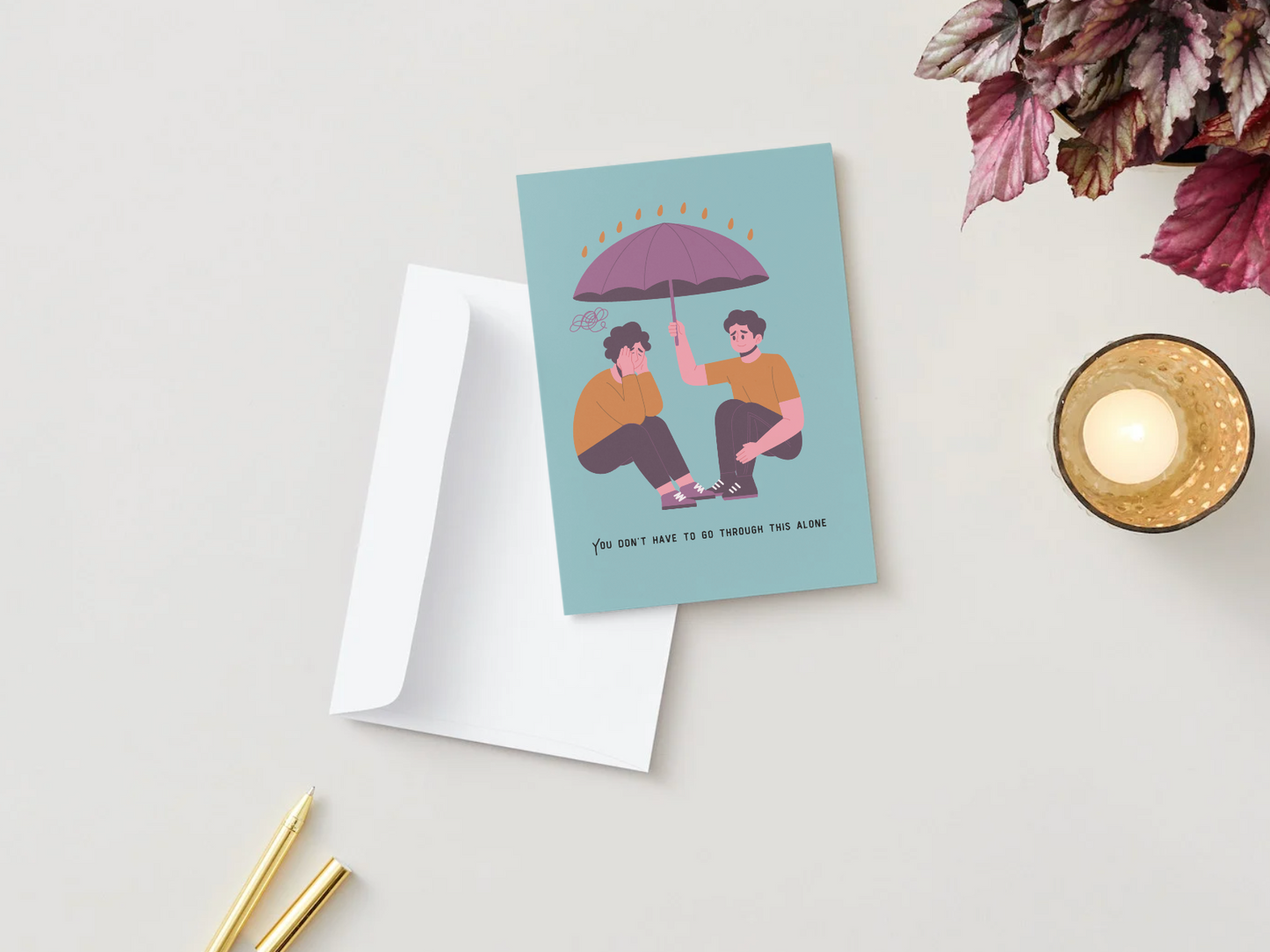 Mental Health Support Greeting Card