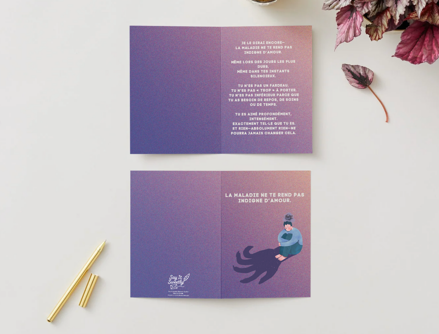 Carte de soutien en santé mentale