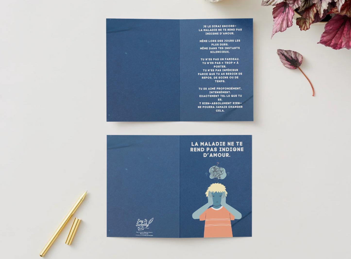 Carte de soutien en santé mentale