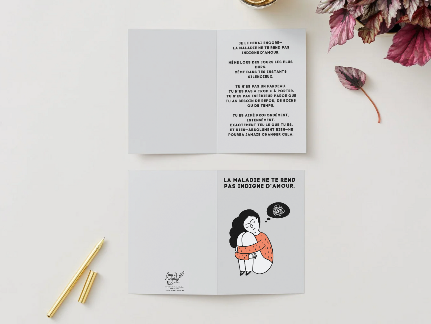 Carte de soutien en santé mentale