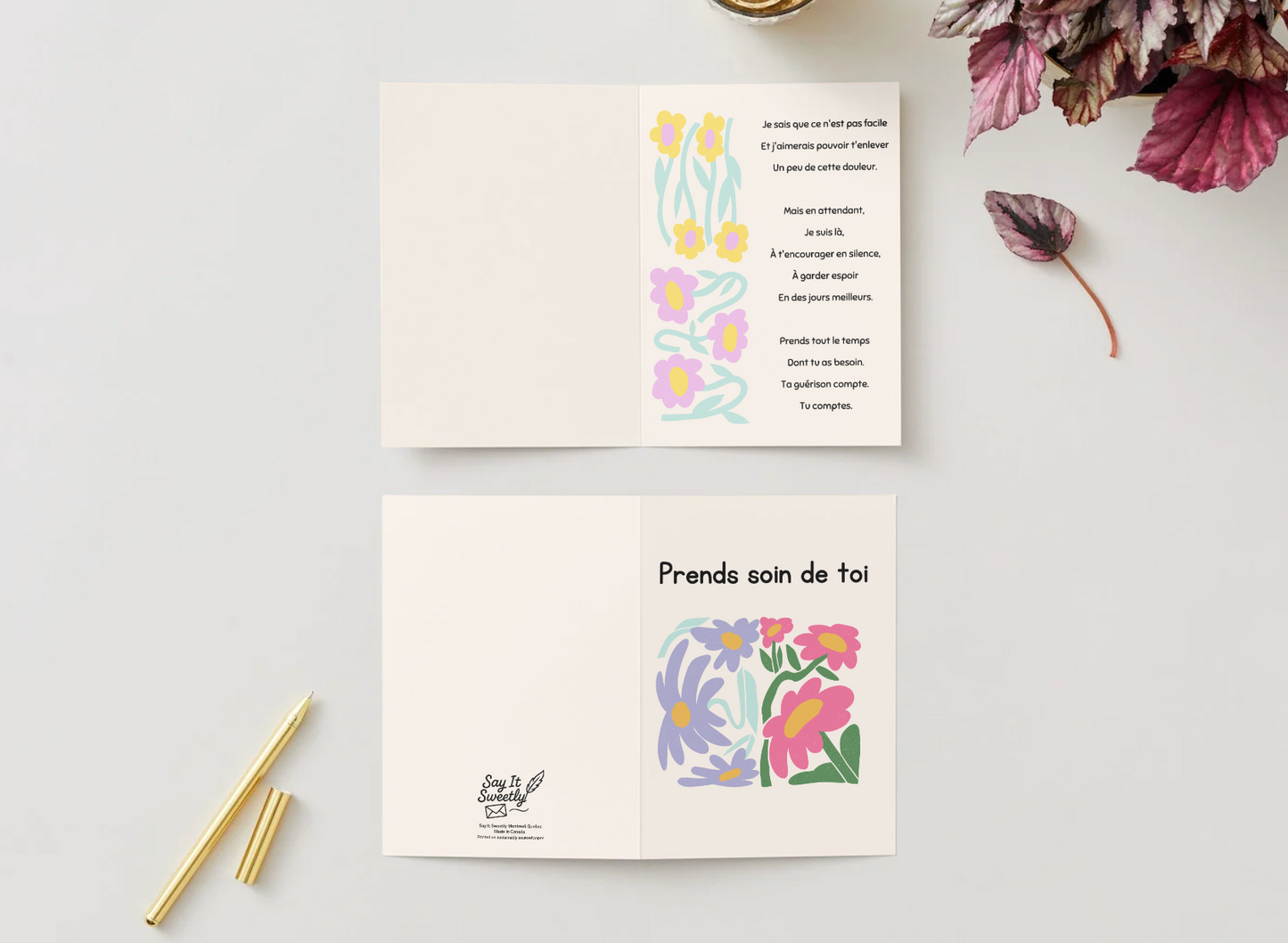 Carte de soutien en santé mentale