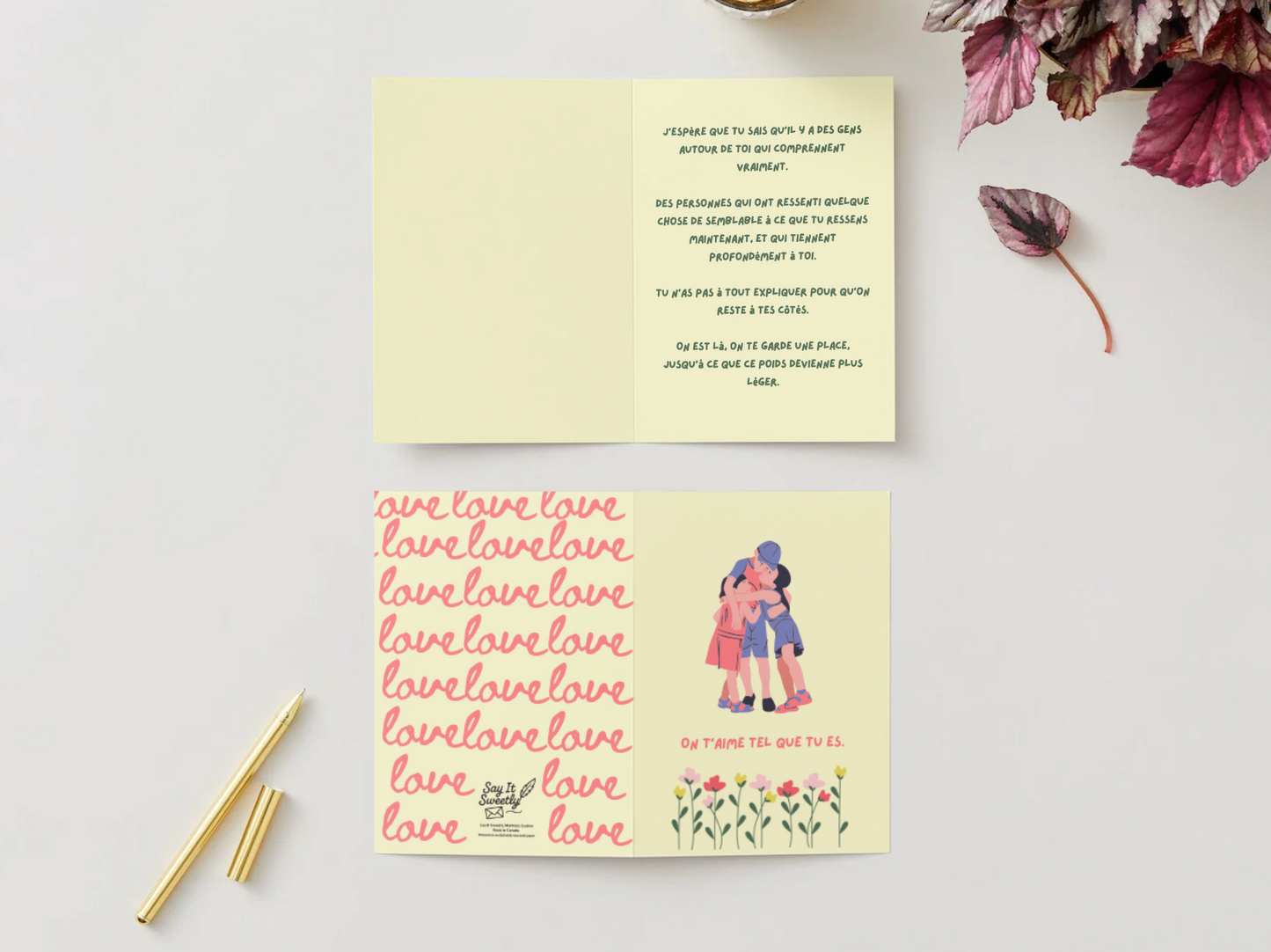 Carte de soutien en santé mentale