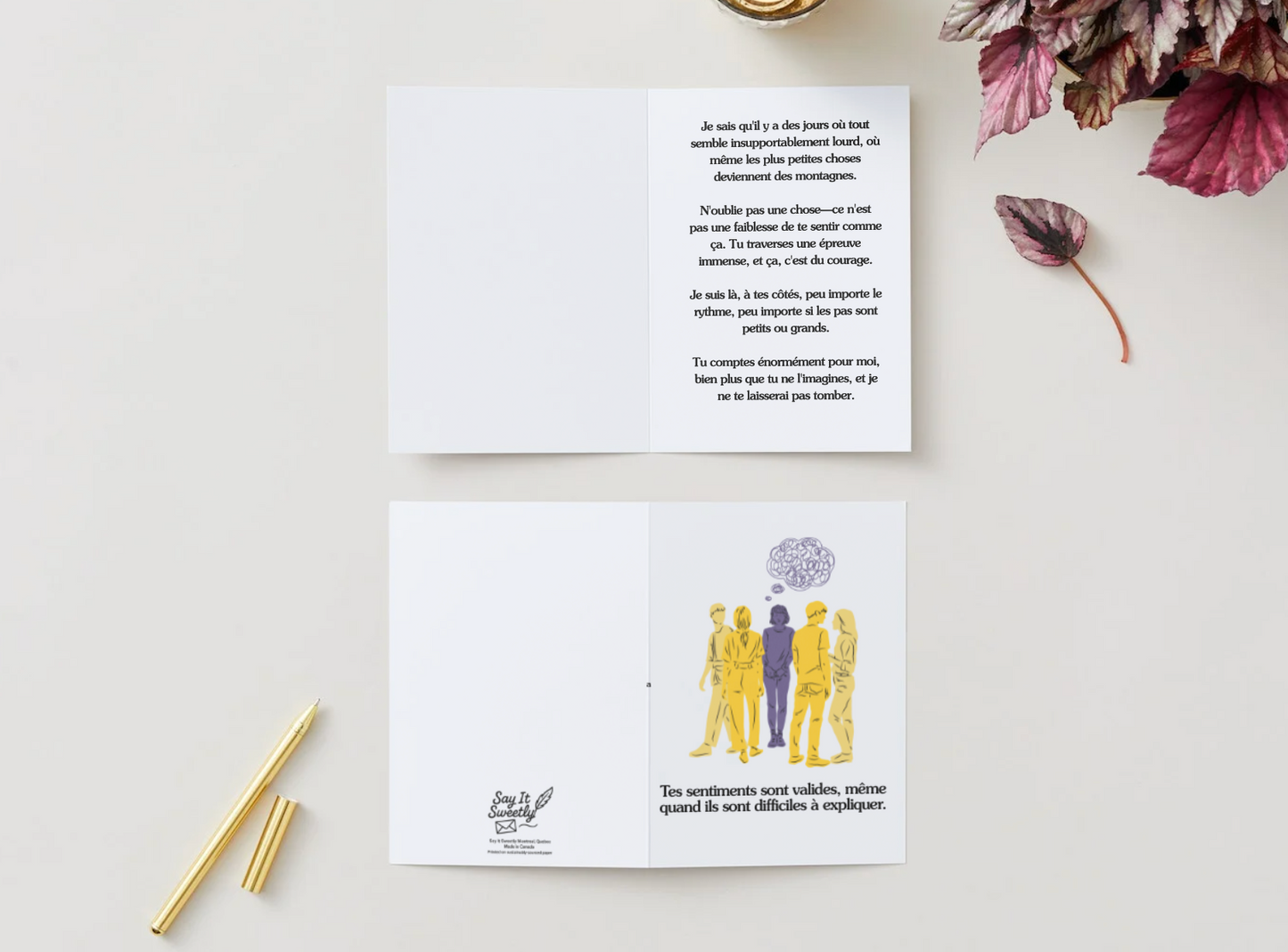 Carte de soutien en santé mentale