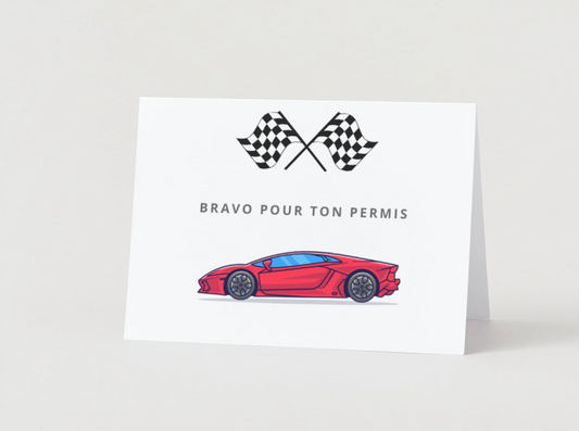 Félicitations pour ton permis