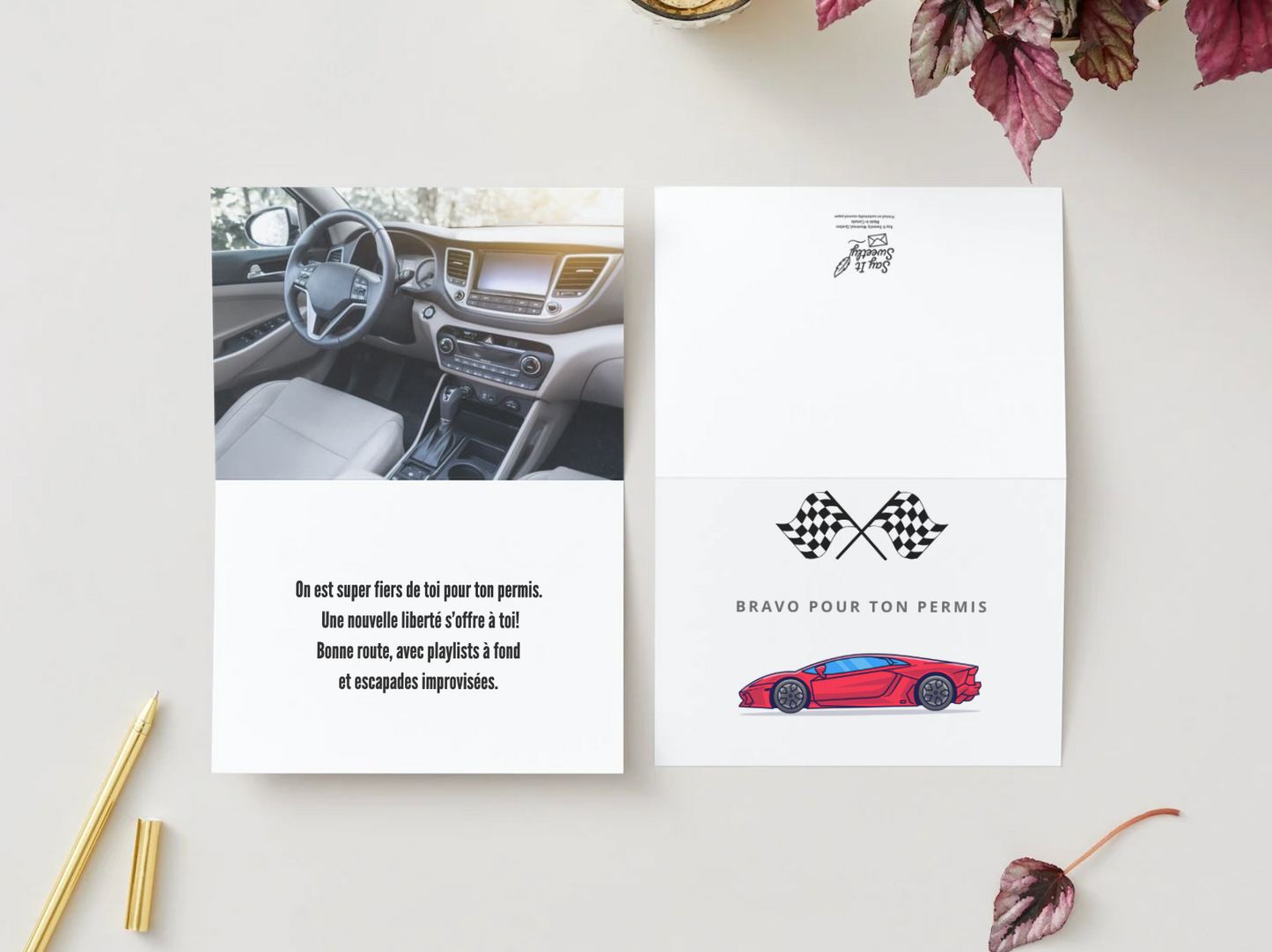 Félicitations pour ton permis